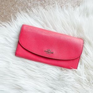 NEW Coach Pink Envelop Wallet